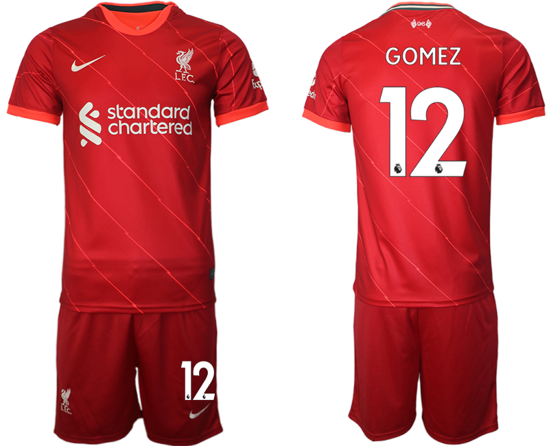 Men 2021-2022 Club Liverpool home red #12 Soccer Jersey